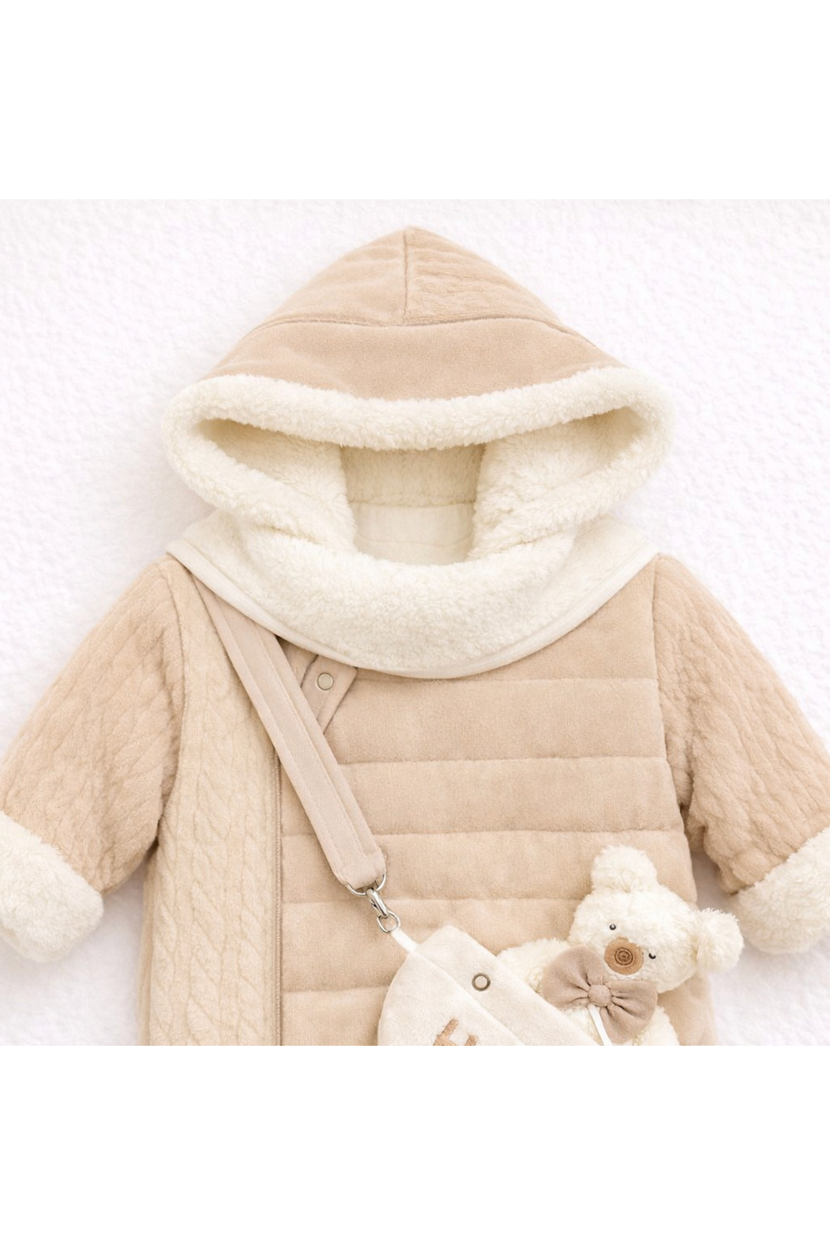 Kardeşler Bebe Welsoft Pelüş Astronot Bebek Tulum fotoğrafı 2 (önizleme)