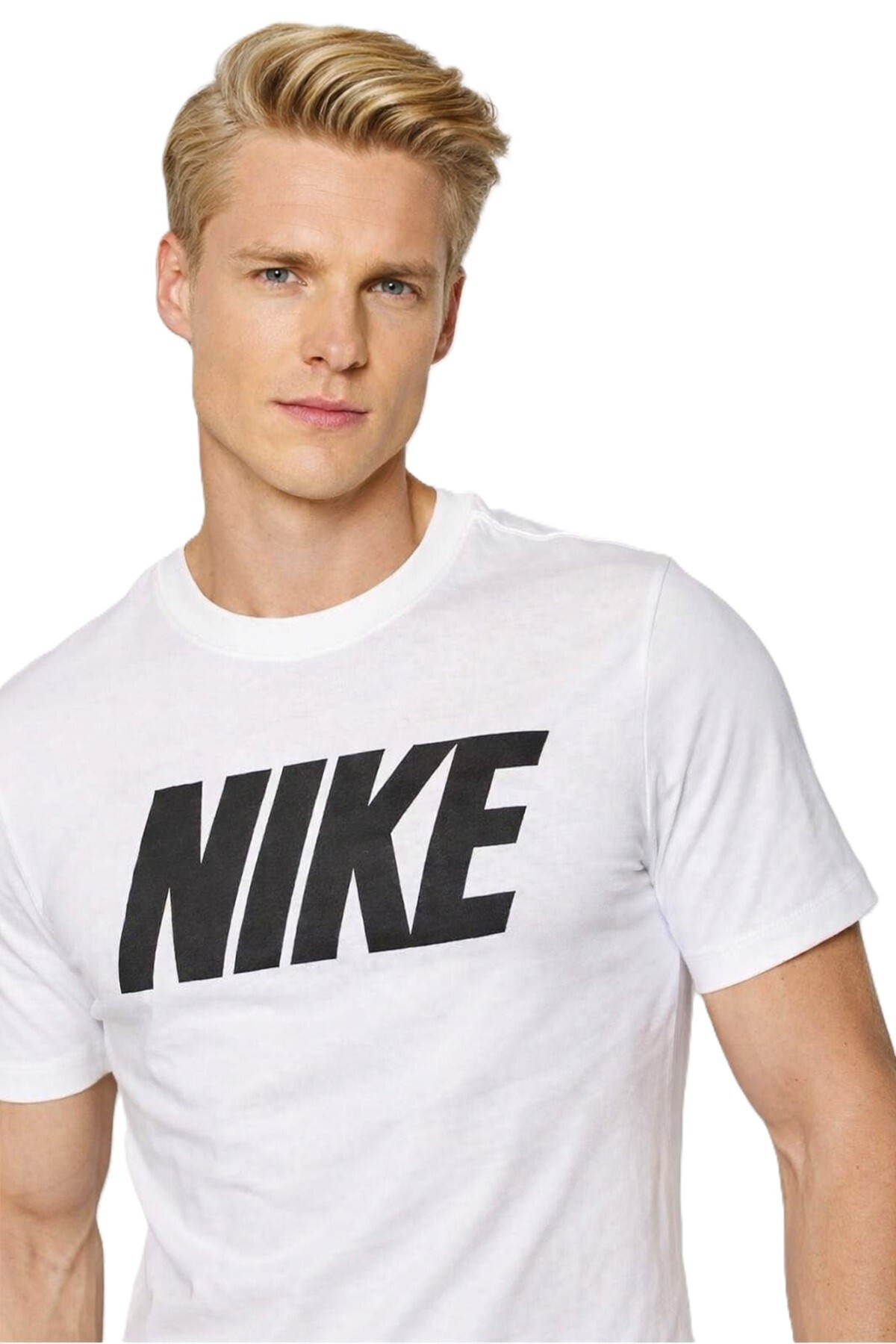تی‌شرت ورزشی طرح Swoosh، تی‌شرت طرح‌دار سفید، یونیسکس نایکی تی شرت ورزشی Nike