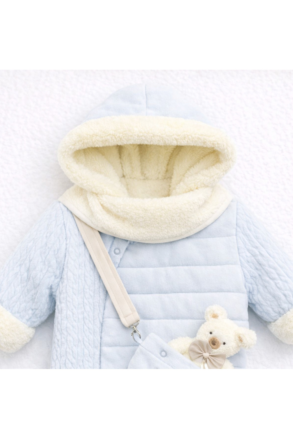 Kardeşler Bebe Welsoft Pelüş Astronot Bebek Tulum fotoğrafı 2 (önizleme)