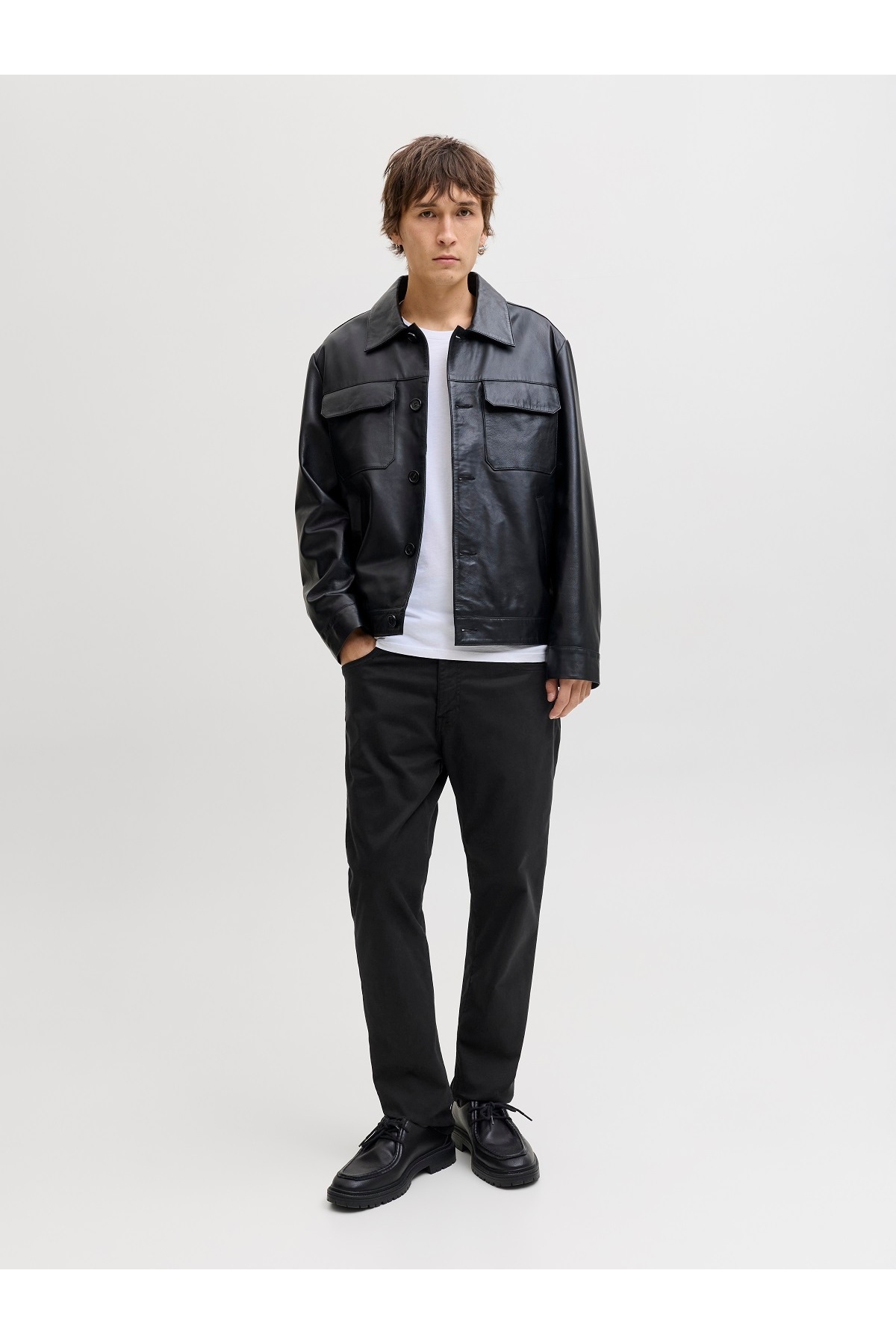 شلوار مردانه راسته فاق کوتاه | جک اند جونز Jack & Jones 12293328 - تصویر 4