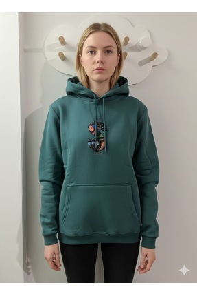 ALPİNGOMOU Unisex Kapüşonlu Sweatshirt – %100 Pamuk, DTF Baskılı, Yıkandıkça ...