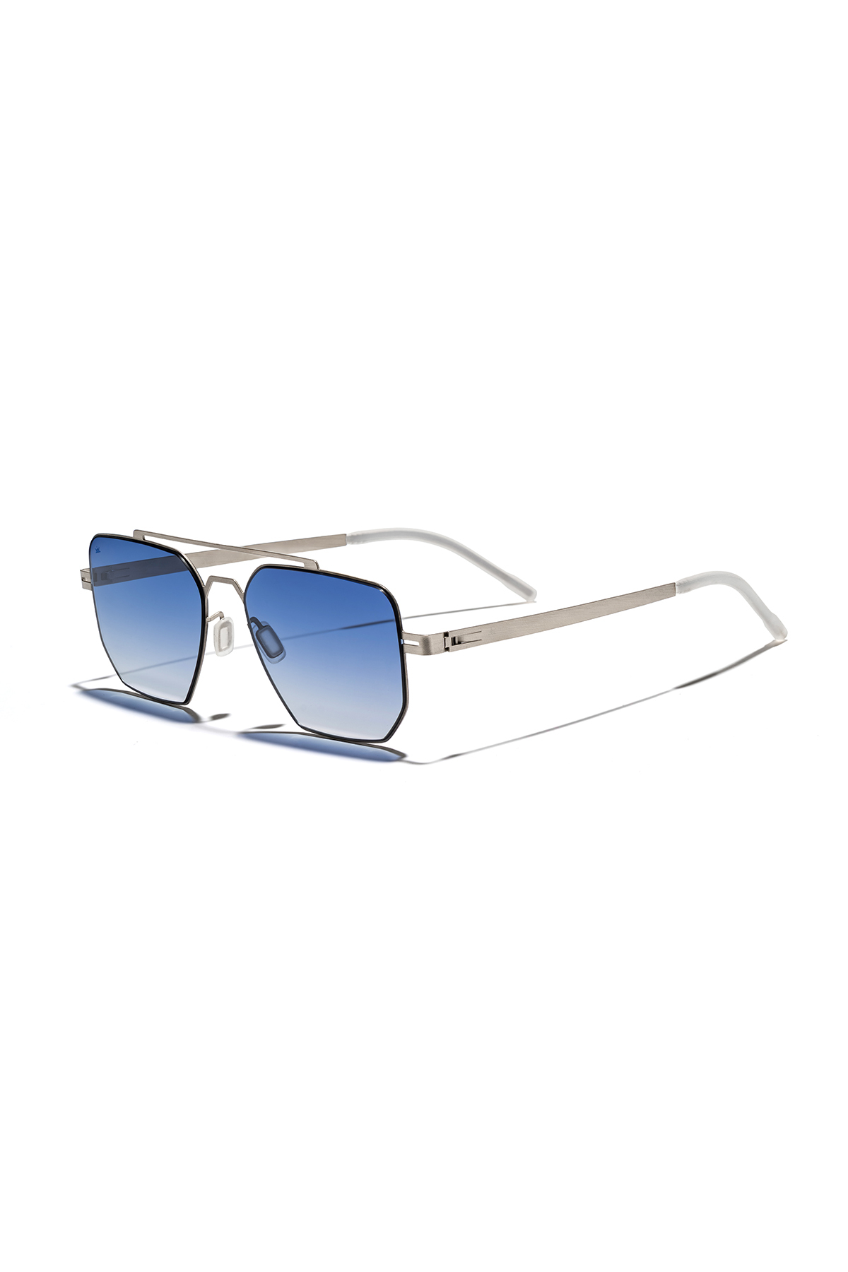 EYE OF HORUS EOH5003 C2 Mavi Degrade Ultra Hafif Metal Geometrik Unisex Güneş Gözlüğü