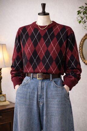 Emura Collection BAKLAVA DESEN TÜYLÜ YUMUŞAK DOKU KAZAK