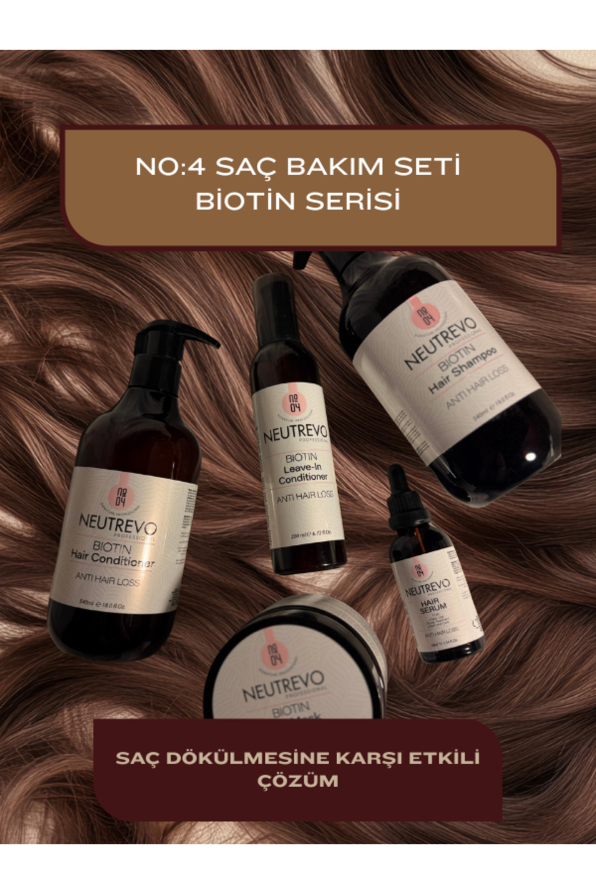 Neutrevo Professional No:4 Saç Bakım Seti Biotin Serisi — NeutrevoNo4SET
