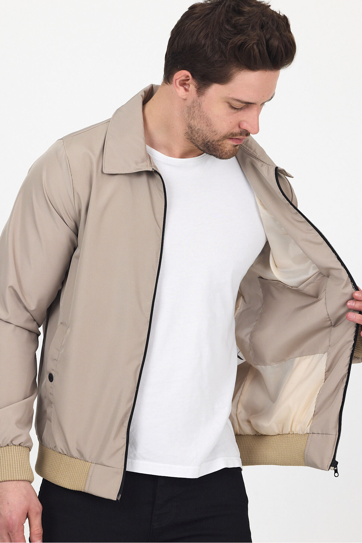 LEVEL HİGH  Erkek Bomber Ceket - Hafif ve Şık Günlük Mont - Görsel 3