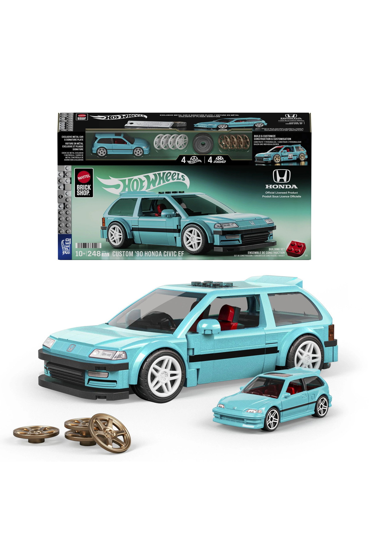 ホットウィール ブリックショップ カスタム '90 ホンダ シビック EF HOT WHEELS Custom 90 Honda Civic Ef Speed 248 Parça - Fiyatı