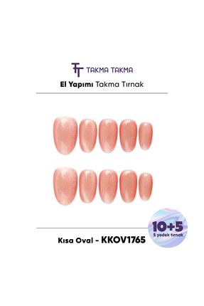 Takma Takma L Beden KKOV1765 Kısa Oval 15'li Tekrar Kullanılabilir El Yapımı ...
