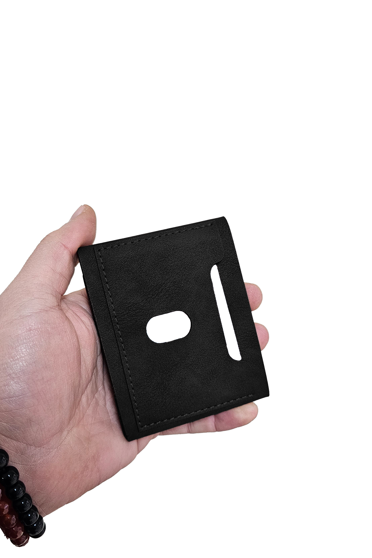 Morika Hotel & Home Textile  Süet Suni Deri Erkek Cüzdan - Siyah - Görsel 7