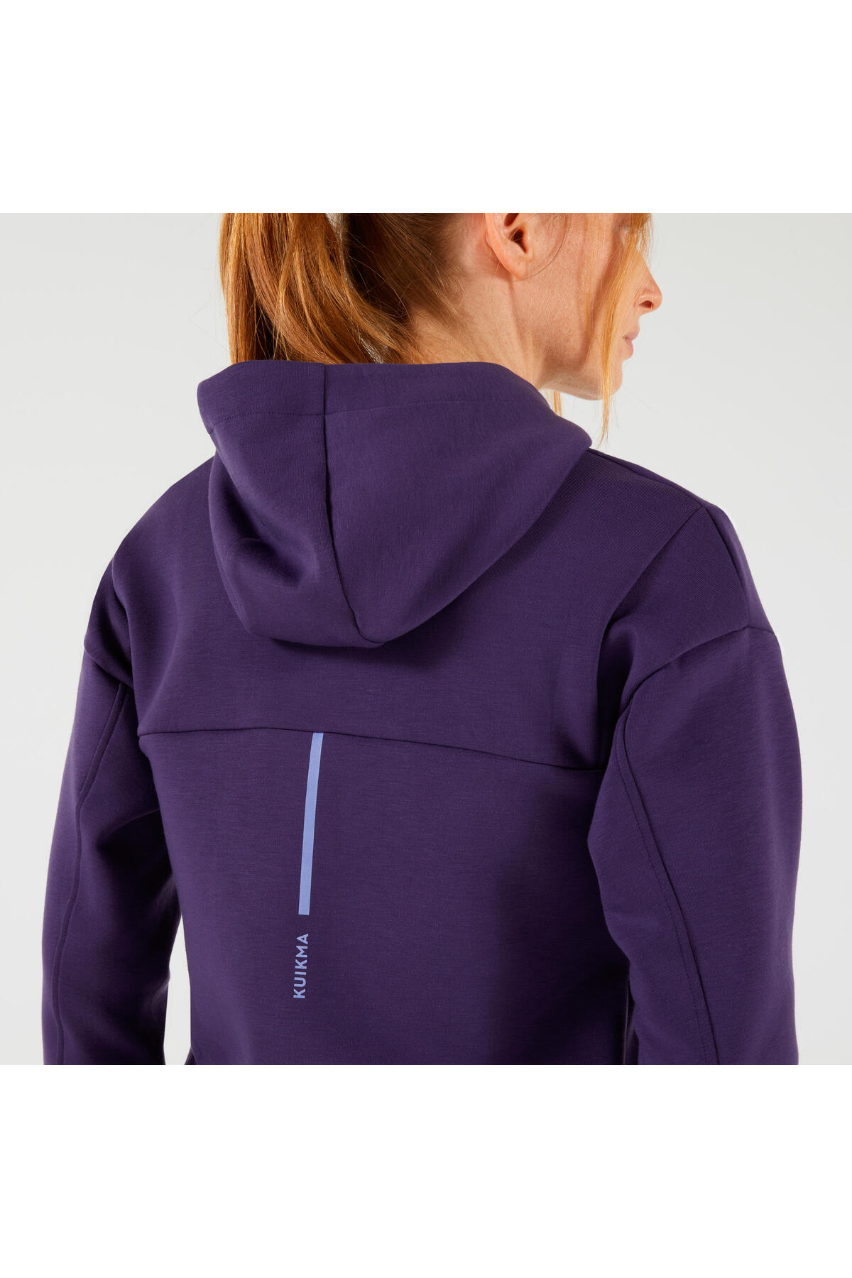 Decathlon Kuikma Kadın Kapüşonlu Tenis Sweatshirtü - Mor görsel 5