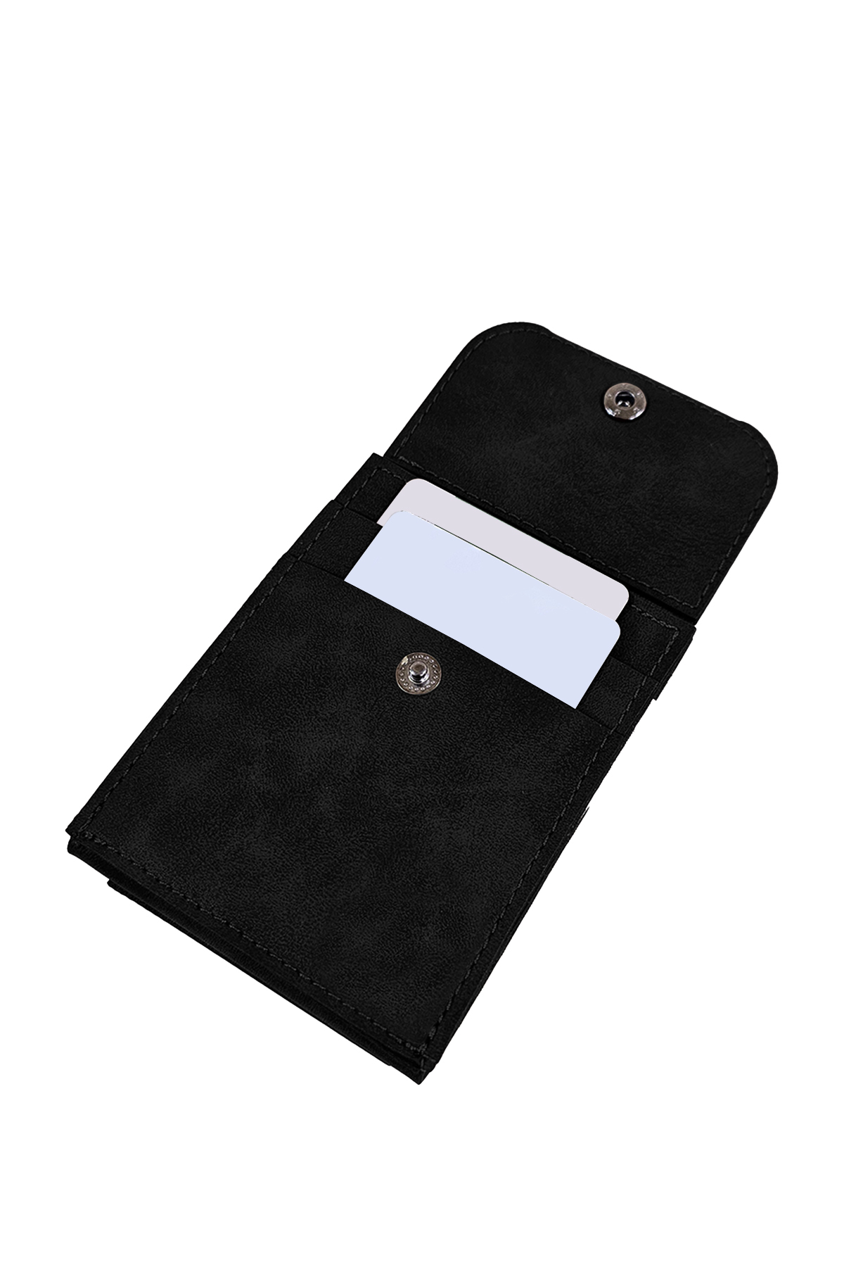 Morika Hotel & Home Textile  Süet Suni Deri Erkek Cüzdan - Siyah - Görsel 5