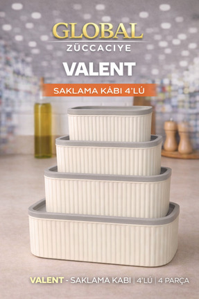 YERLİ PLASTİKLER GLOBAL - Saklama Kabı 4'lü 6350 ml