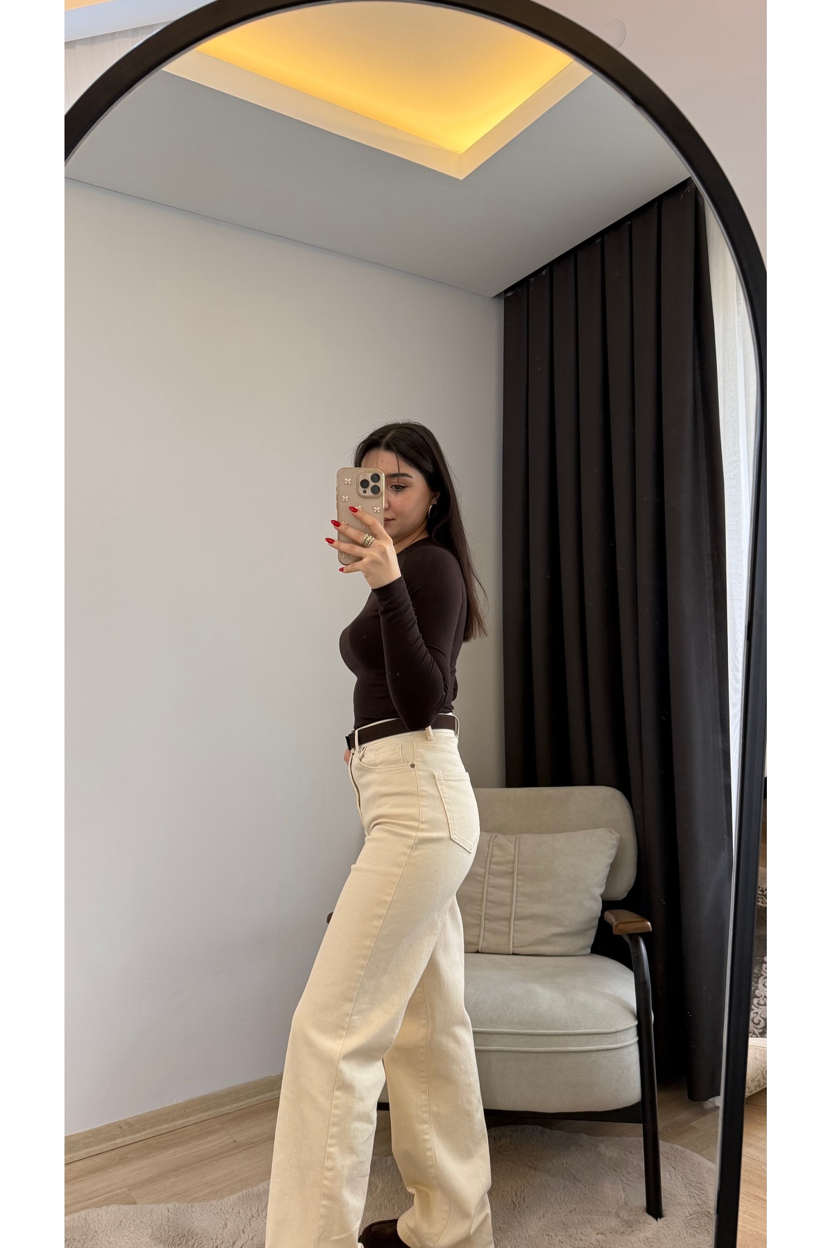 thegiba.co  KREM İÇ GÖSTERMEYEN JEAN - Görsel 2