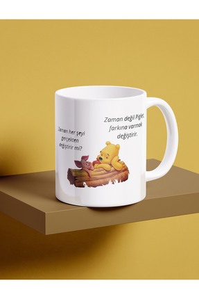 Cuarza Pooh & Piglet Kupa Bardak - Hediyelik Kupa Kahve Bardağı