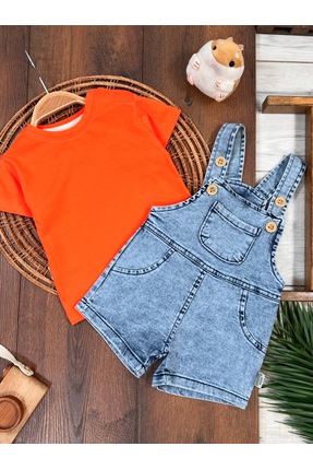 ASİLA Kot Salopet Yazlık Erkek Takım