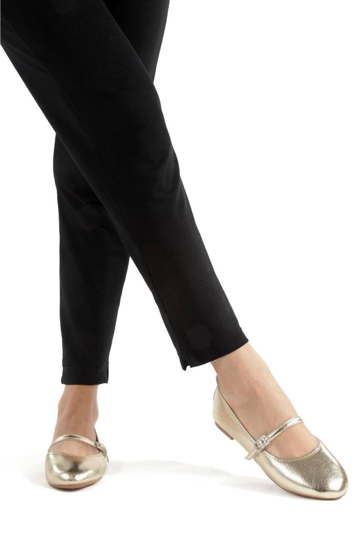 SH SİLVER MODA  yeni sezon günlük babet ayakkabı içi pedli her mevsimde giyilcek babet - Görsel 4