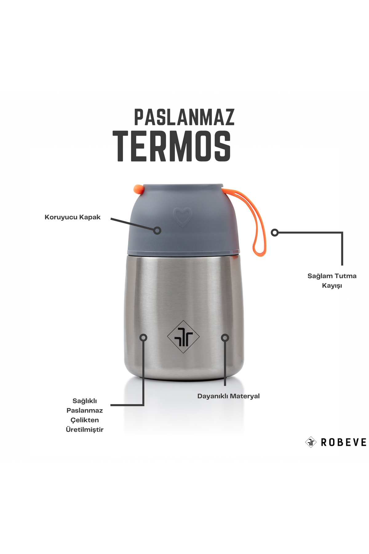 Empressco 450ML Bebek Mama Saklama Termosu, Vakumlu, Çift Taraflı, Pratik ve Güvenli fotoğrafı 2 (önizleme)