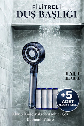 Dihamer Geliştirilmiş Akış Teknolojili Filtreli Duş Başlığı | Arıtmalı & Tazy...