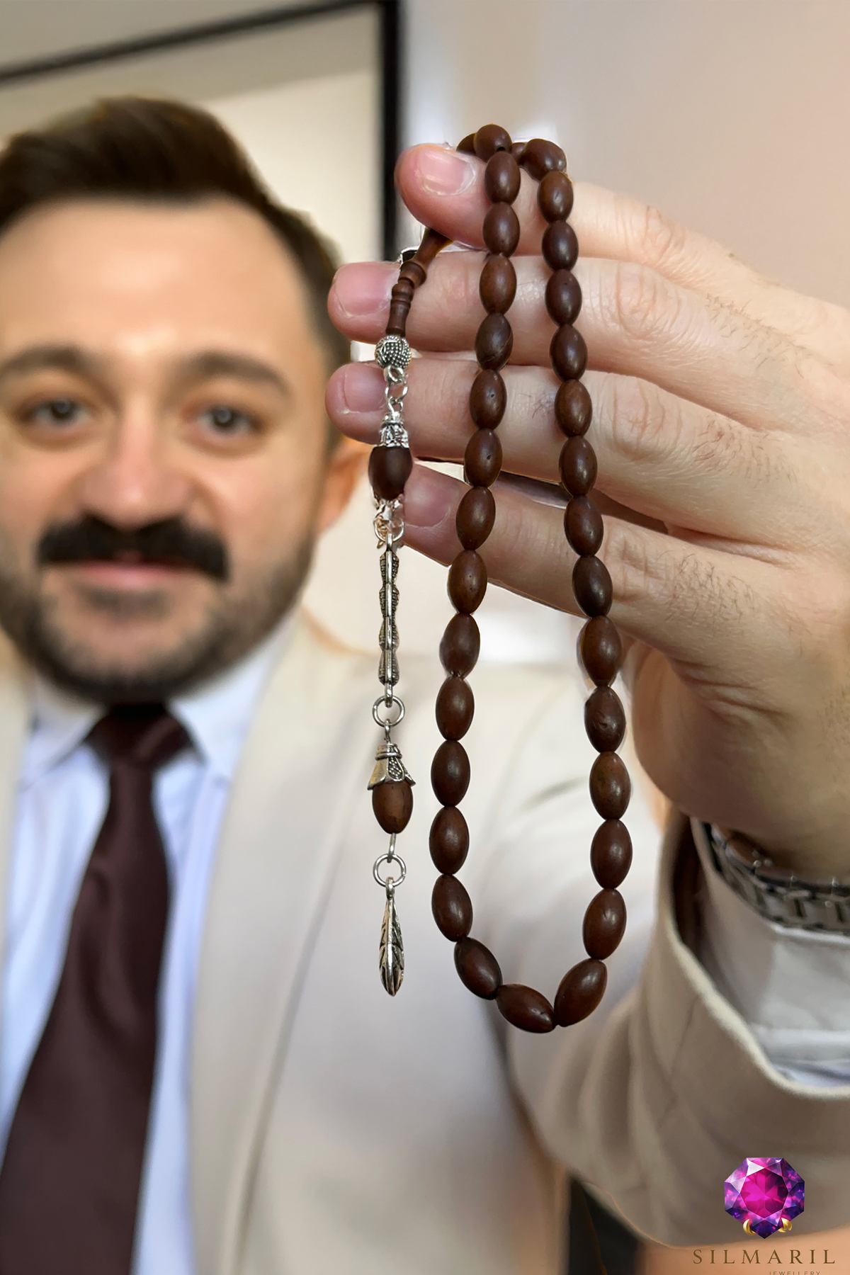 Doğal Kuka Tespih – Tek Habbe / İki Habbe Püskül Seçenekli – Erkek Hediyelik