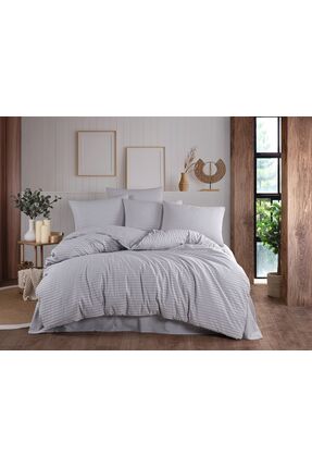 Beğenal Çift Kişilik Natural Stripe Nevresim Takımı