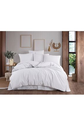 Beğenal Çift Kişilik Natural Stripe Nevresim Takımı