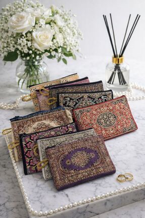 E Elmas 10 adet Karışık Desenli Etnik Cüzdan Düğün Nişan Söz Hediyelik