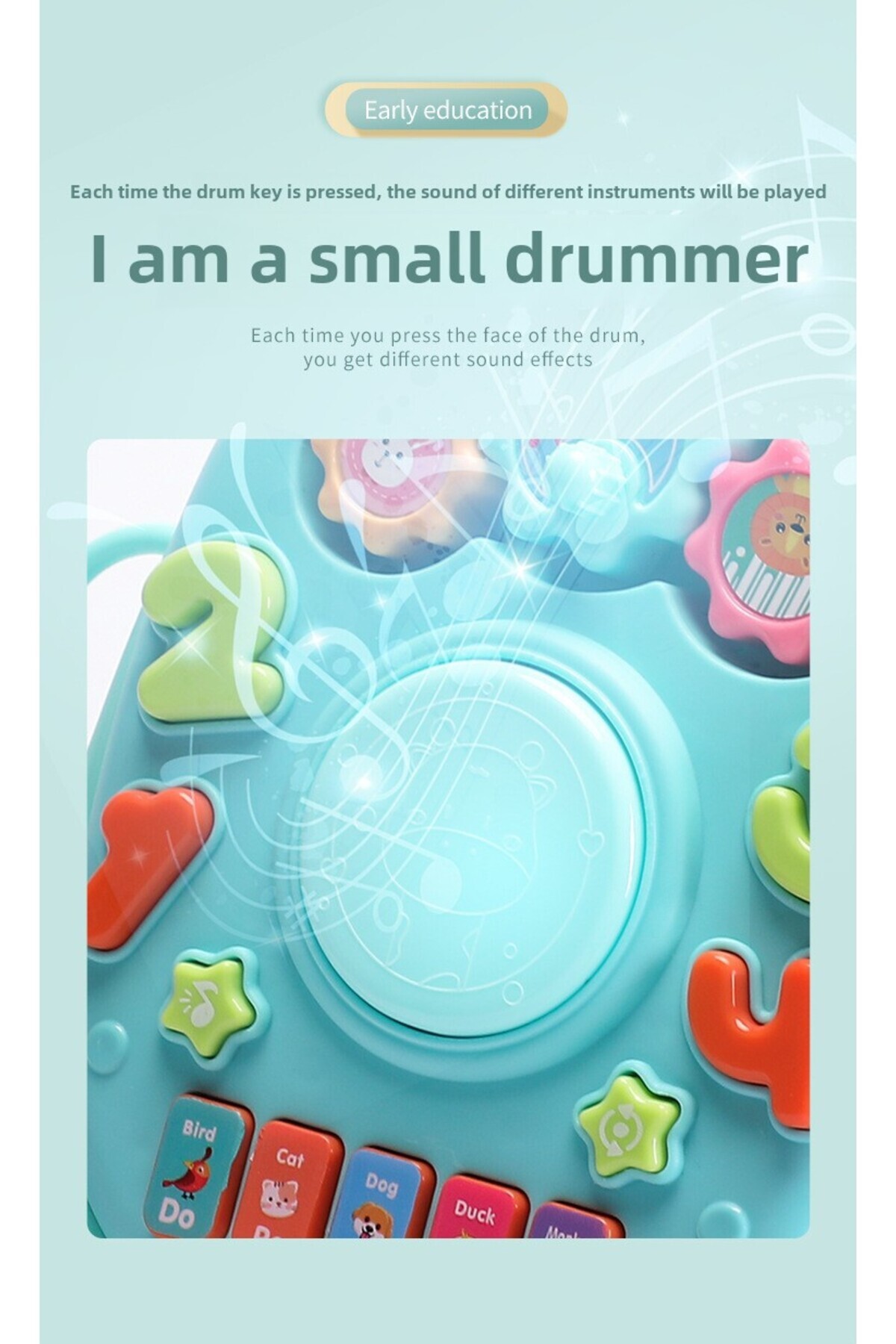 Tcherchi Çok Fonksiyonlu Erken Öğrenme Eğitici, Öğretici Müzikli Mini Bebek Yürüteç fotoğrafı 5 (önizleme)