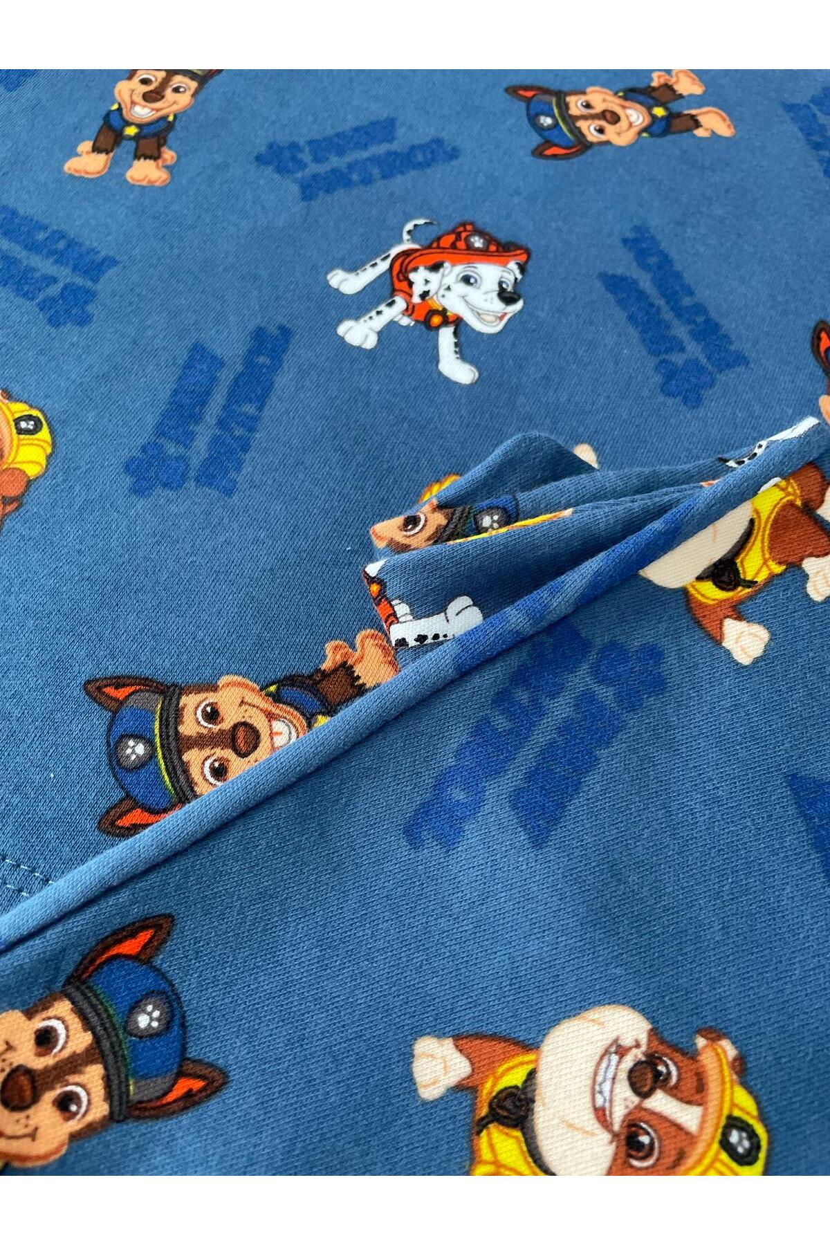 byalisdmr ERKEK ÇOCUK PİJAMA TAKIMI PAW PETROL DESEN %100 PAMUK İNTERLOK KUMAŞ BİSİKLET YAKA UZUN KOL fotoğrafı 7 (önizleme)