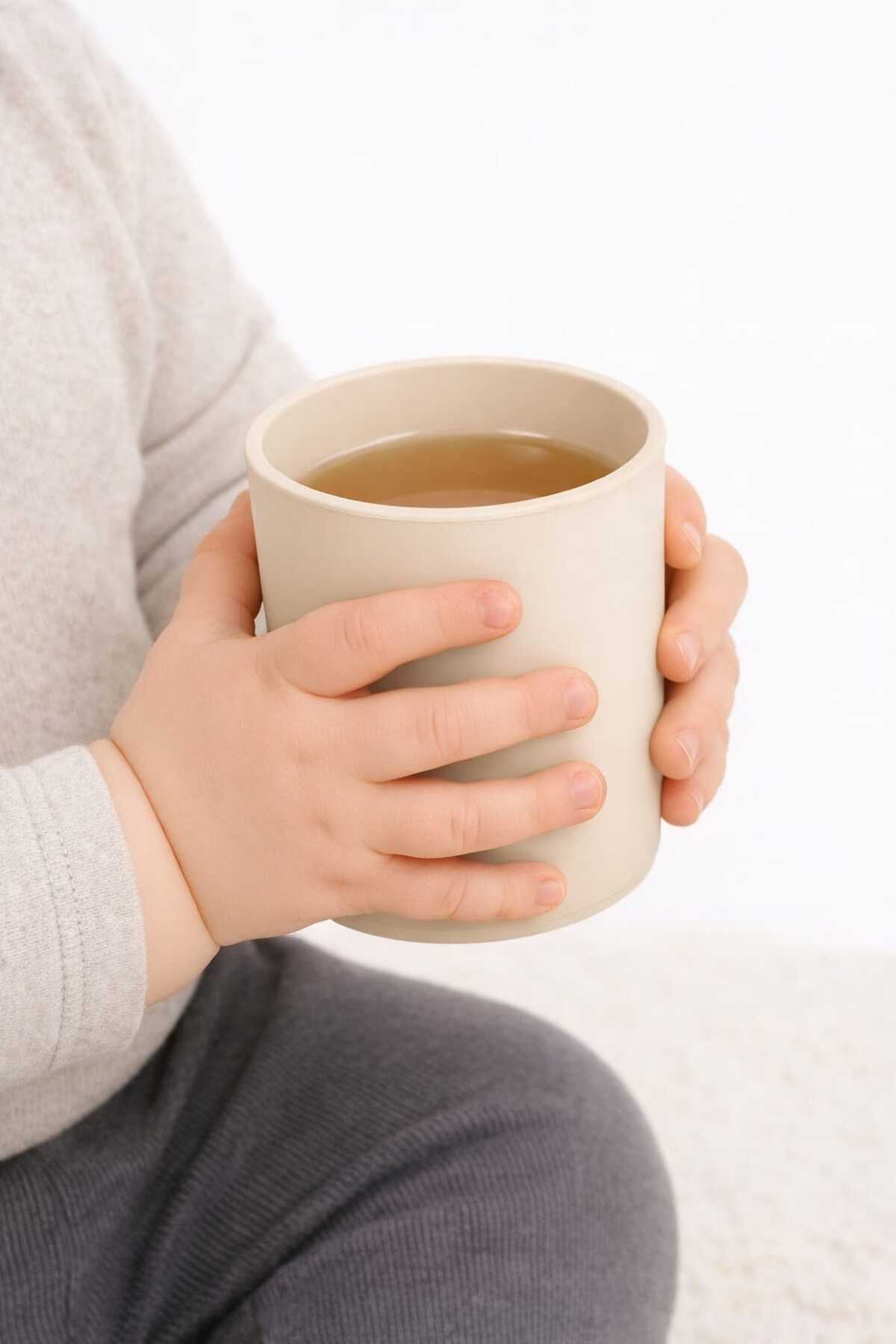 CKM silikon 3Lü Bebek Beslenme Seti Krem( Mama tabağı, Bardak, Önlük) fotoğrafı 5 (önizleme)