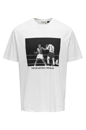 Only & Sons Muhammed Ali Lisansli Relaxed Fit %100 Pamuk Tisort