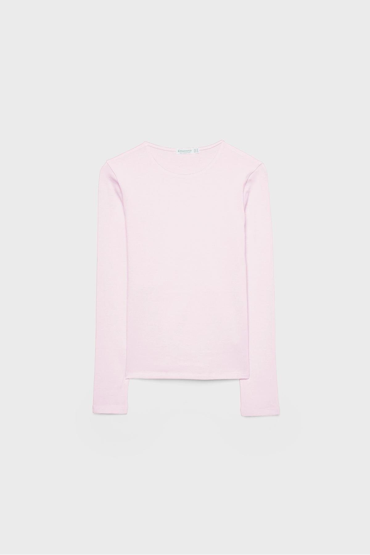 Stradivarius  Basic uzun kollu tişört - Görsel 6