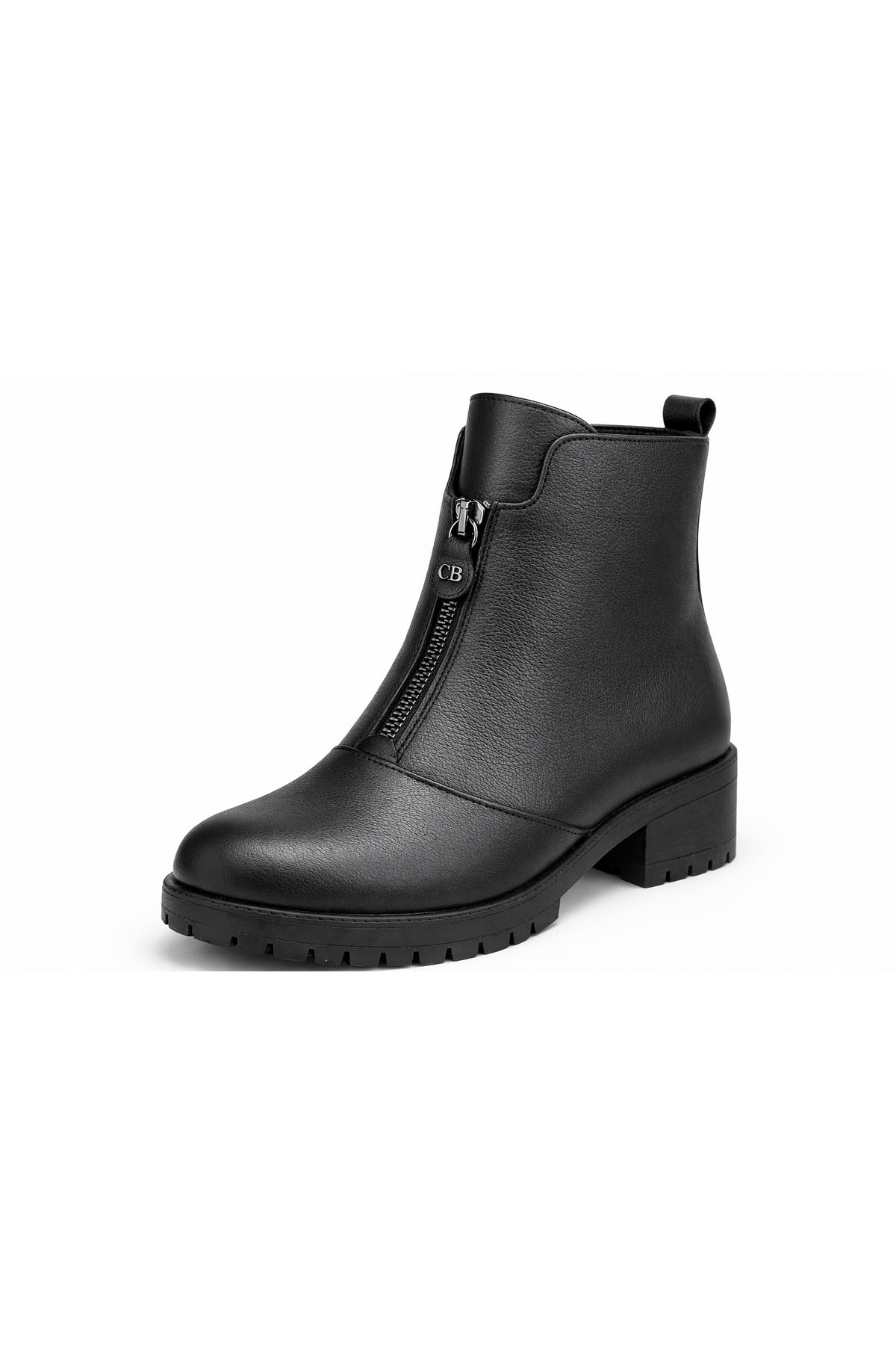 Castle Black Elize Black Genuine Leather Women's Boots