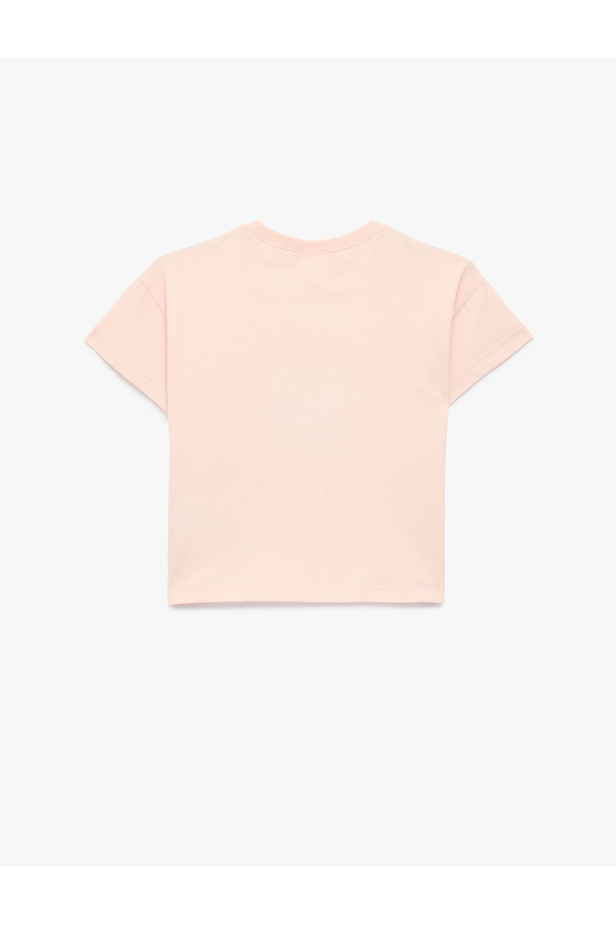 Koton Kısa Kollu Bisiklet Yaka Fiyonklu Pamuklu Tişört fotoğrafı 2 (önizleme)