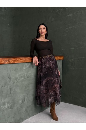 Amaze Şifon astarlı etek