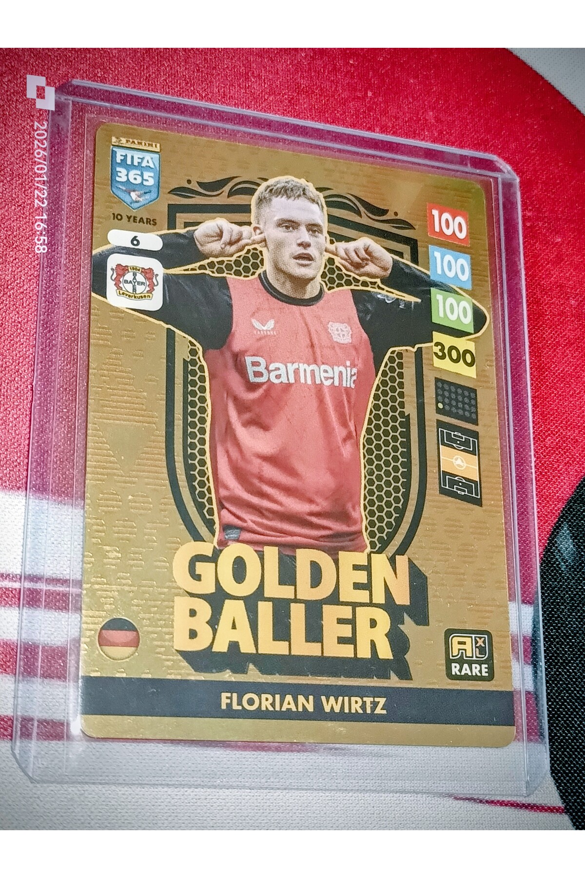Panini FIFA 365 Adrenalyn XL 2025 - Florian Wirtz - Golden Baller