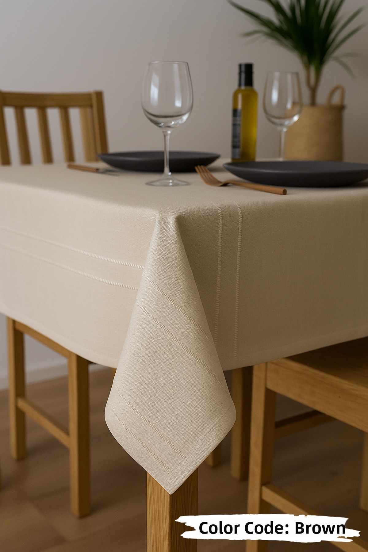 hanım's Colber Stain-Resistant Tablecloth 160X220 cm – Stylish and Durable