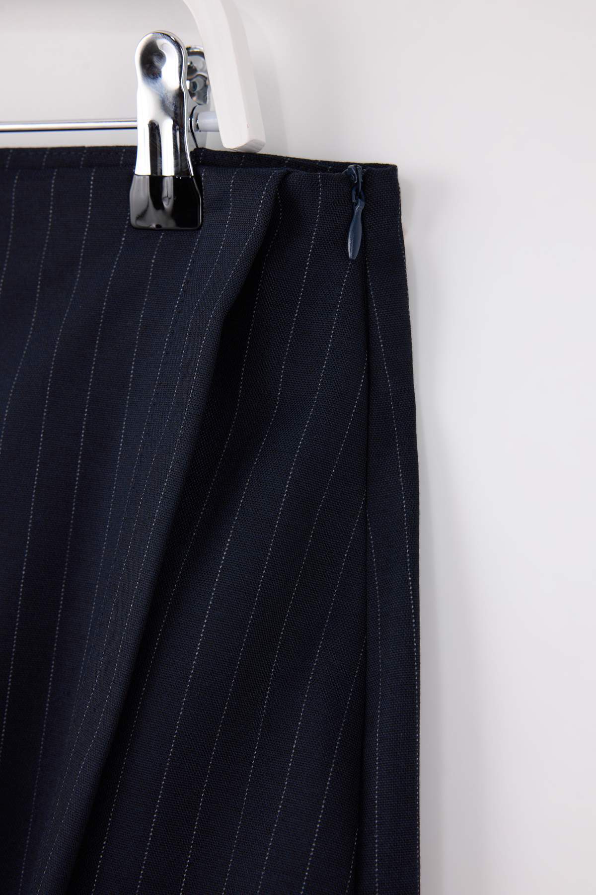 Trendyolmilla  Limited Edition Lacivert Çizgili Mini Büyük Beden Şort Etek TBBSS26AP00006 - Görsel 11