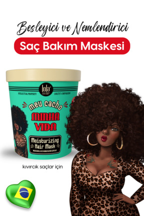 Lola From Rio Meu Cacho Minha Vida Kıvırcık ve Bukleli Saçlar İçin, Süper Nem...