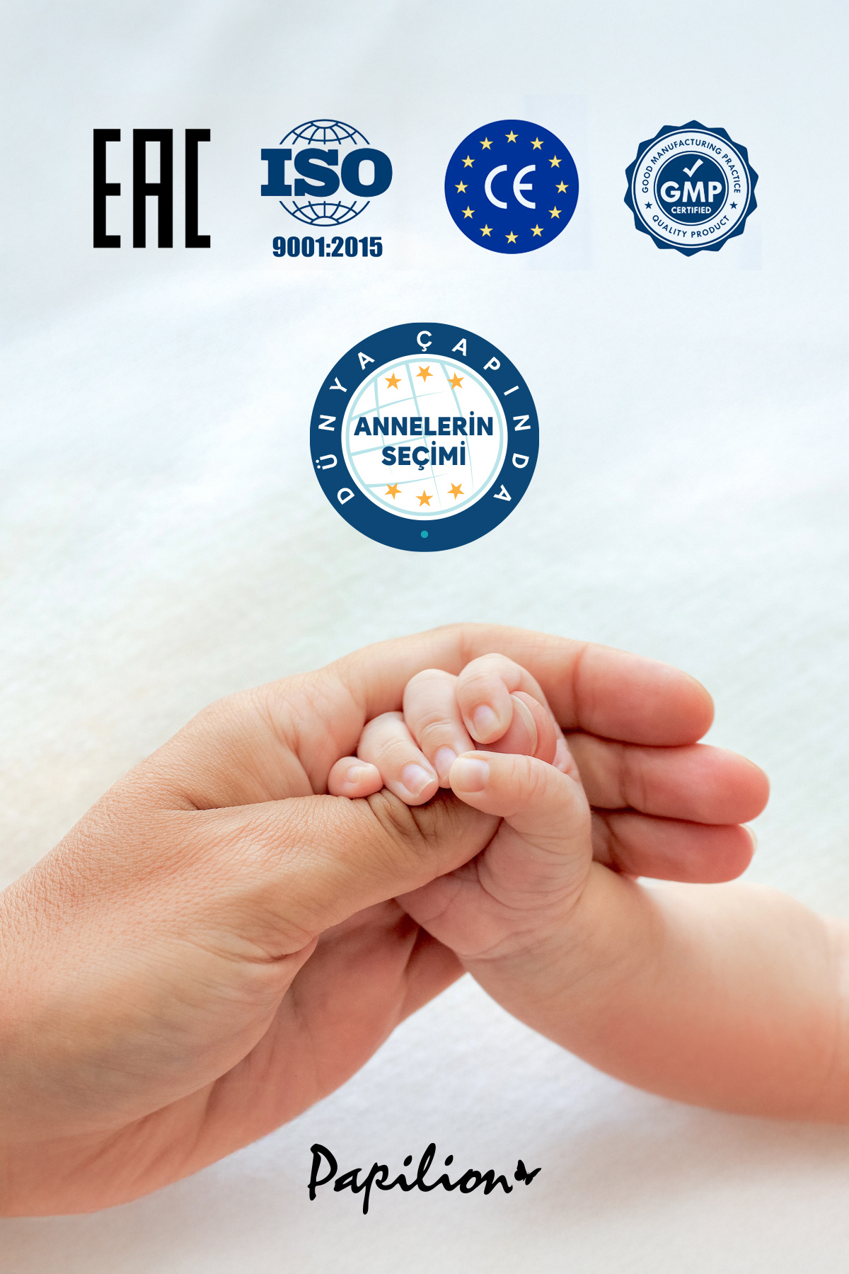 Papilion Baby Kokusuz Hypoallergenic Islak Bebek Havlusu Extra Kalın 6x100 – 600 Yaprak Ekonomik Set fotoğrafı 5 (önizleme)