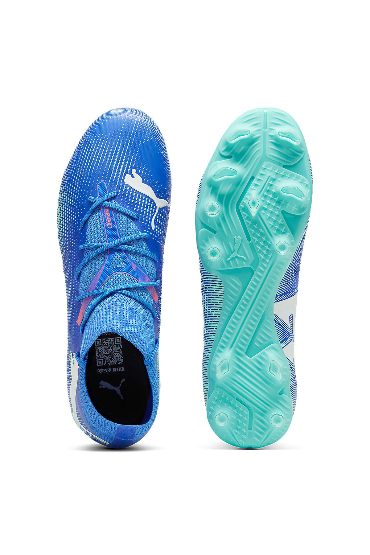 Puma Future 7 Match Fg/Ag Erkek Mavi Futbol Krampon 10793101 görsel 3