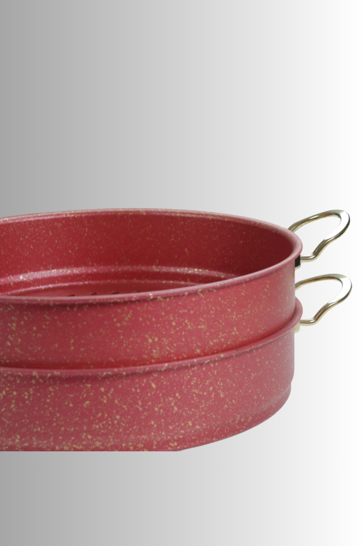 Evren 6 Parça 30 Cm Red Ezme Seri Buharlı Pişirici, Mantı Tencere Seti 7,5 Lt fotoğrafı 5 (önizleme)