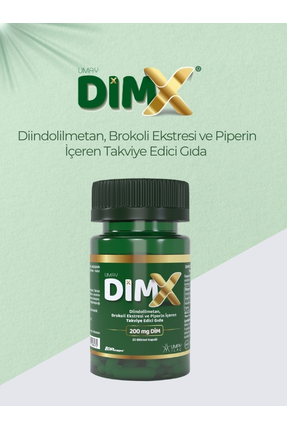 umay dimx DimX® 200 mg (Diindolilmetan) 30 DR Kapsül