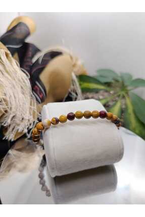 DOĞA KUTUSU AKREP, TERAZİ VE OĞLAK Doğal Taş Bileklik (6mm) Mokait Jasper