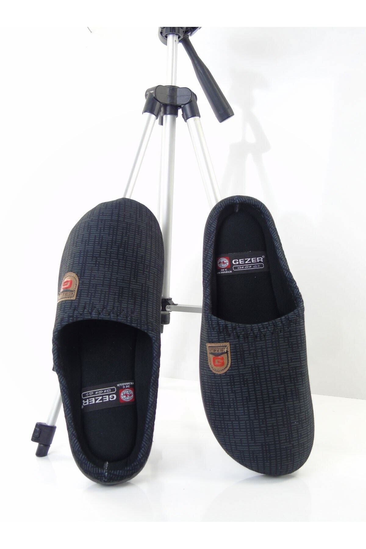 Gezer  Erkek Kışlık Yıkanabilir Ev Terlik - Görsel 4