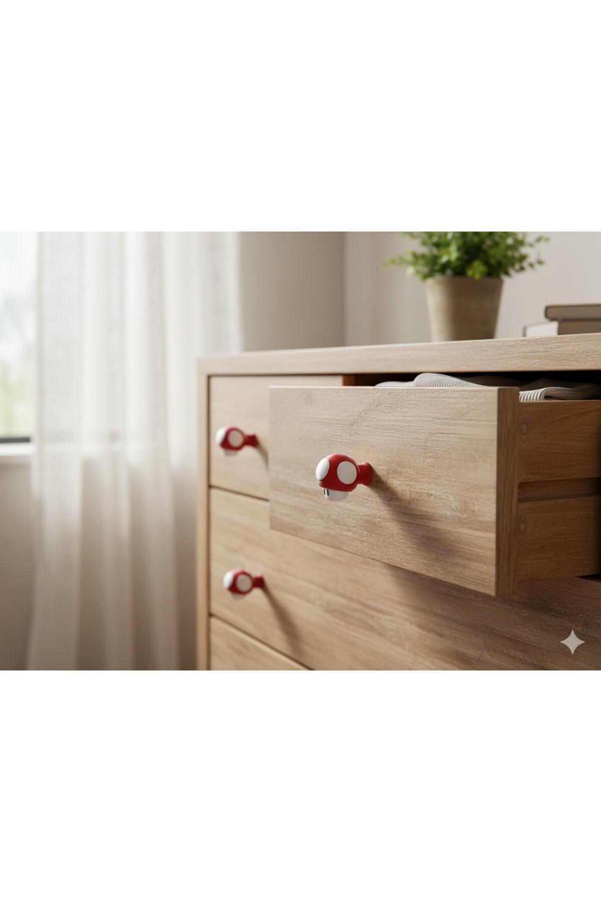 Dotta Design Çocuk Odası Kulpları - Mantar Kulp(Tekli) fotoğrafı 2 (önizleme)