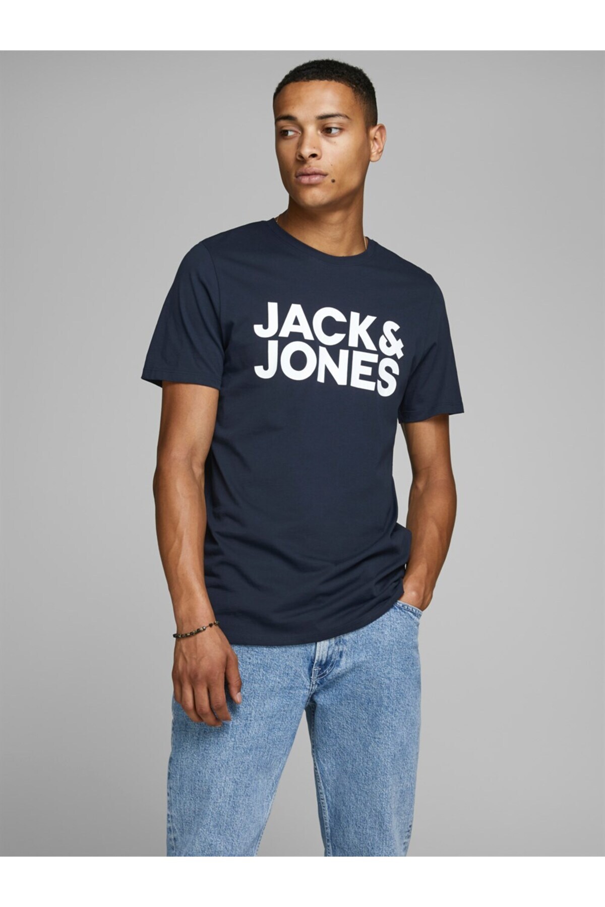 تیشرت مردانه طرح دار آستین کوتاه | جک اند جونز Jack & Jones 12151955SG - تصویر 3