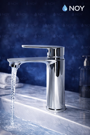 NOY Lavabo Bataryası – Krom Tek Kollu, Su Tasarruflu, Kartuşlu Banyo Musluğu ...