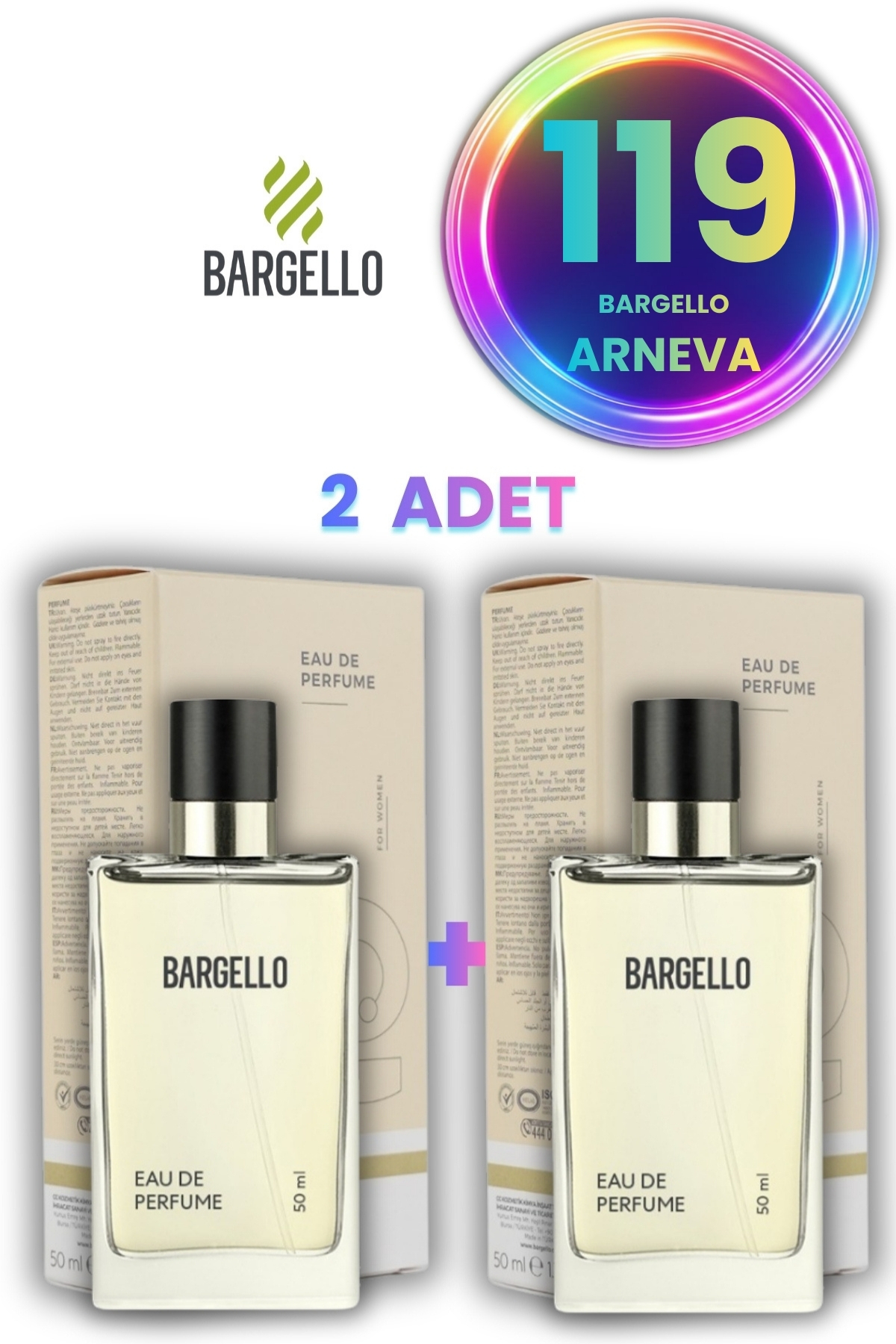 Bargello 119 Floral Edp 50 ml 2 Adet Kadın Parfüm 8691841329119 — 2BARGELLO119