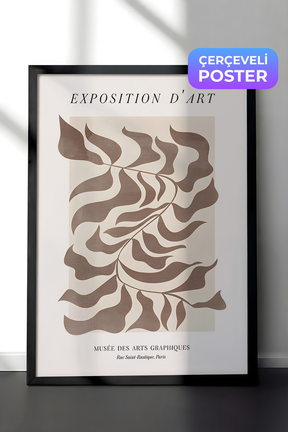 postifull Siyah Çerçeveli Tablo, Poster ve Çerçeve Seti