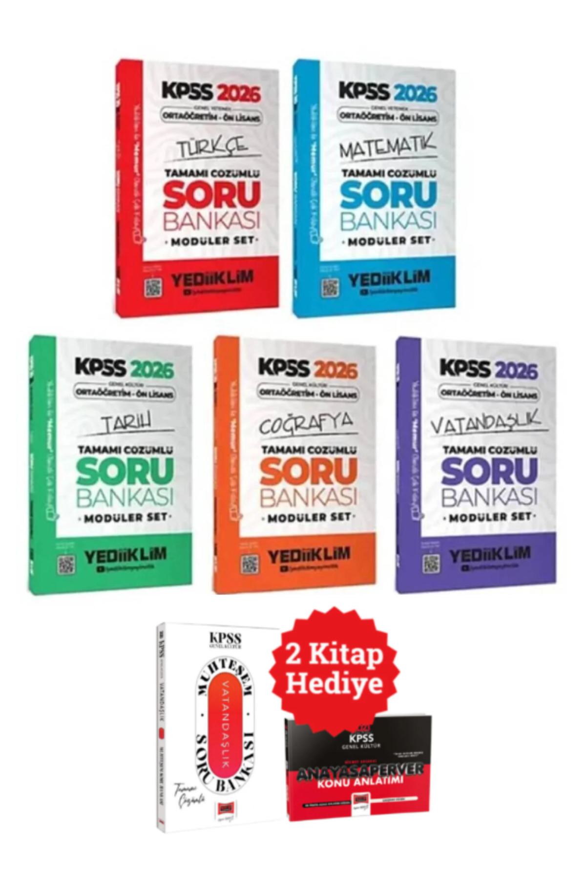 Yediiklim Yayınları 2026 Kpss Ortaöğretim-ön Lisans Çıkmış Sorular