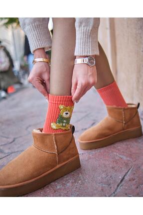 Bolero Kadın Ayıcıklı 3'lü Kolej Çorabı